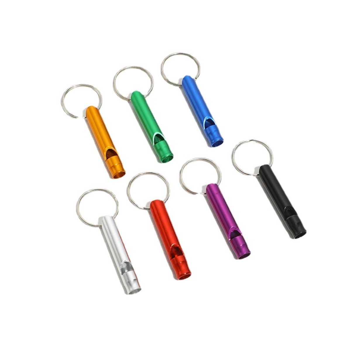 Emergency Whistle Loud - 7 stuks noodfluitjes in willekeurige kleuren