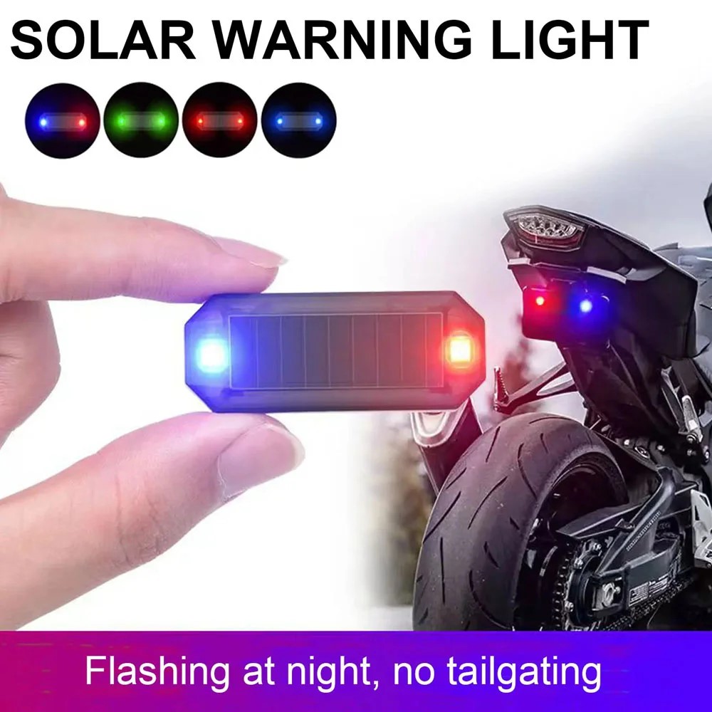 Sos Light Strobe - Mini LED zonne-energie auto waarschuwingslampje nachtbeveiliging
