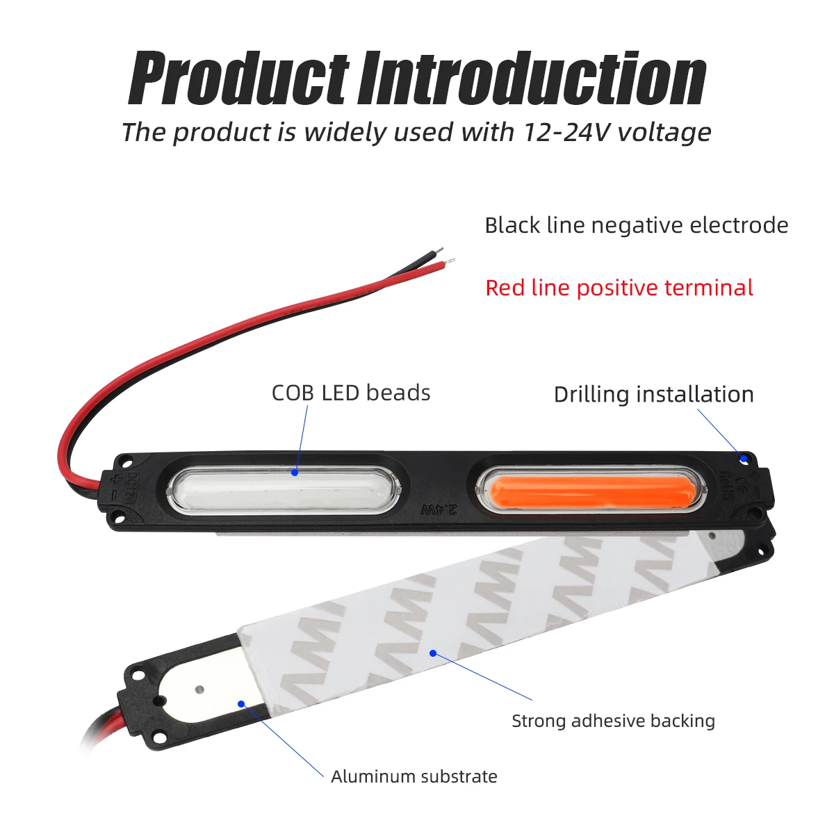 Rood Blauw Knipperend Dubbel L - Sos Light Strobe recensie en prijs